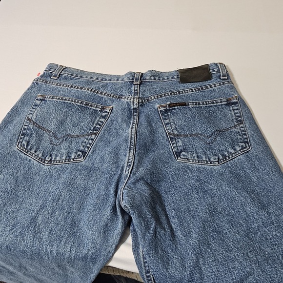 Harley Davidson Jeans Mens Size 36x33 Blue Straight Denim Vintage - Picture 7 of 14